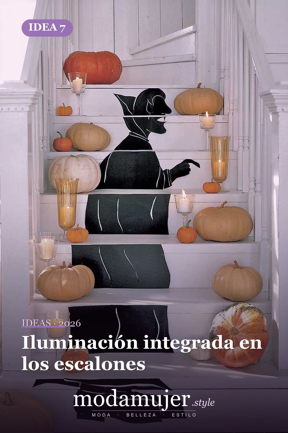Iluminación integrada en los escalones — 10 maneras creativas de mejorar tu escalera