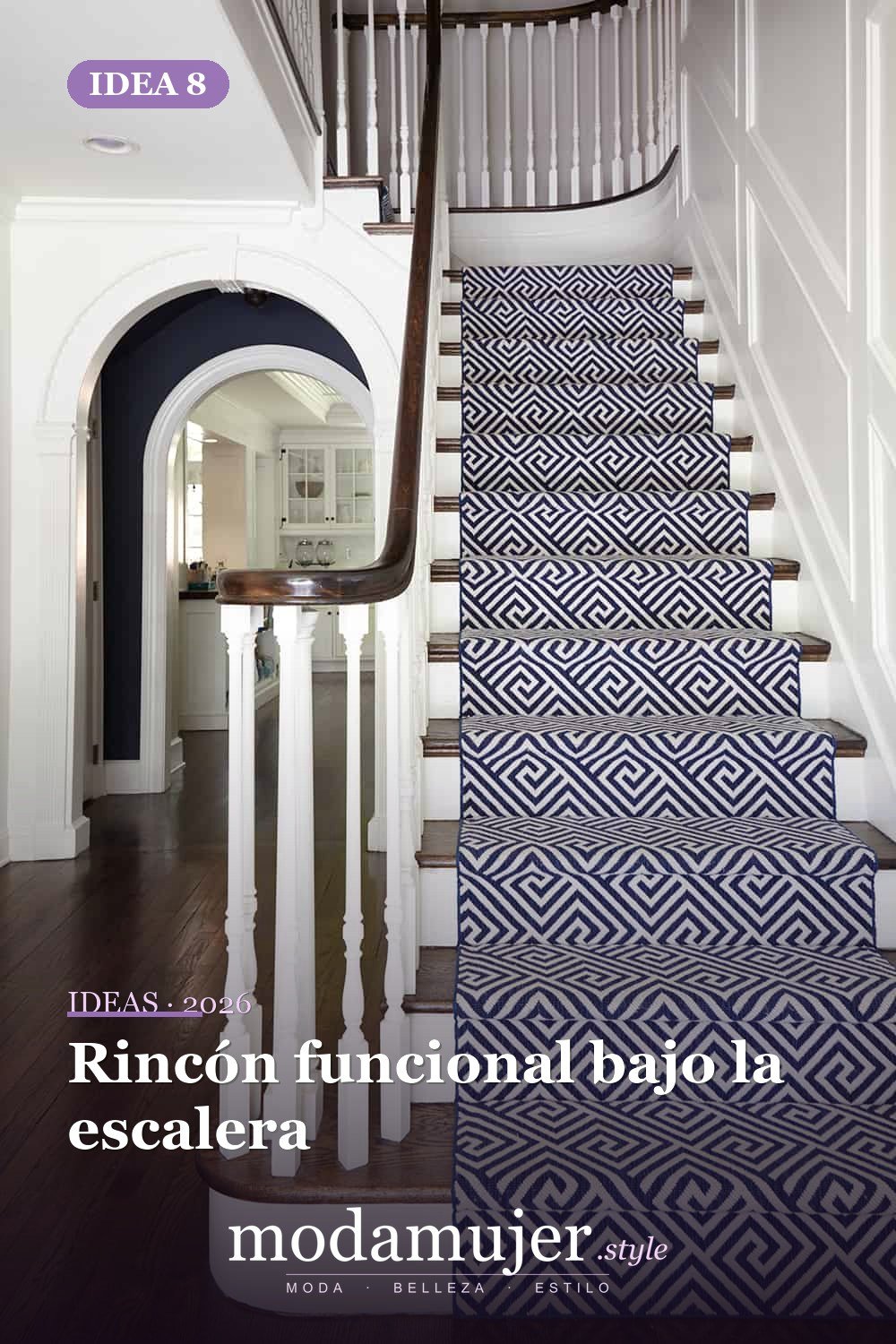 Rincón funcional bajo la escalera — 10 maneras creativas de mejorar tu escalera