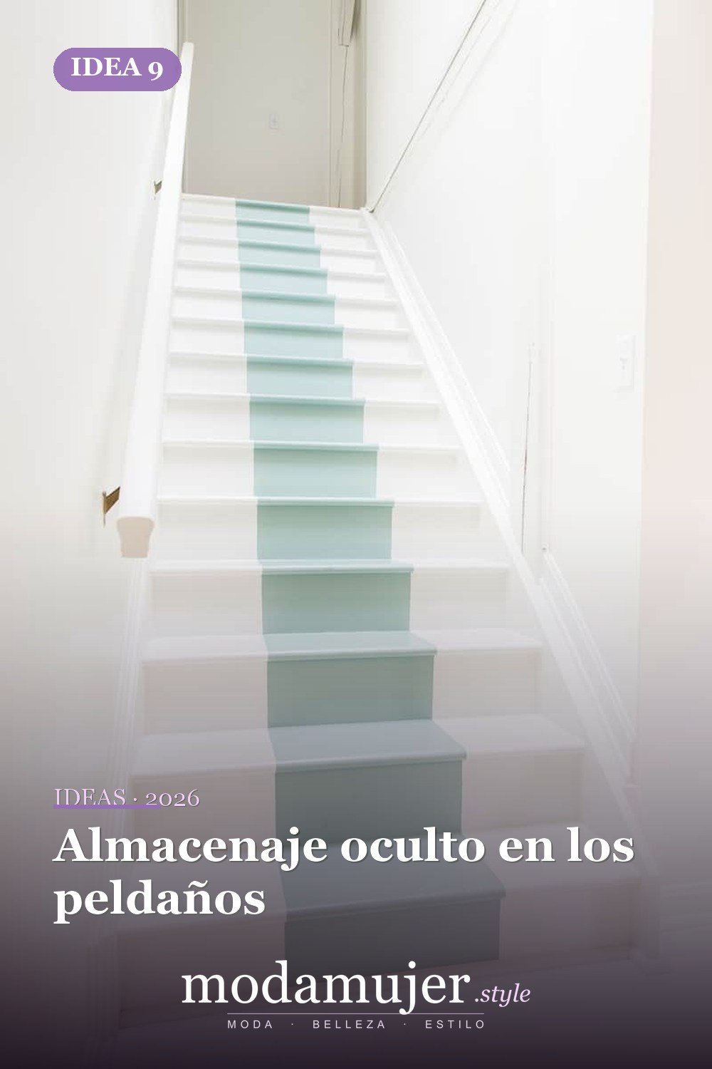 Almacenaje oculto en los peldaños — 10 maneras creativas de mejorar tu escalera