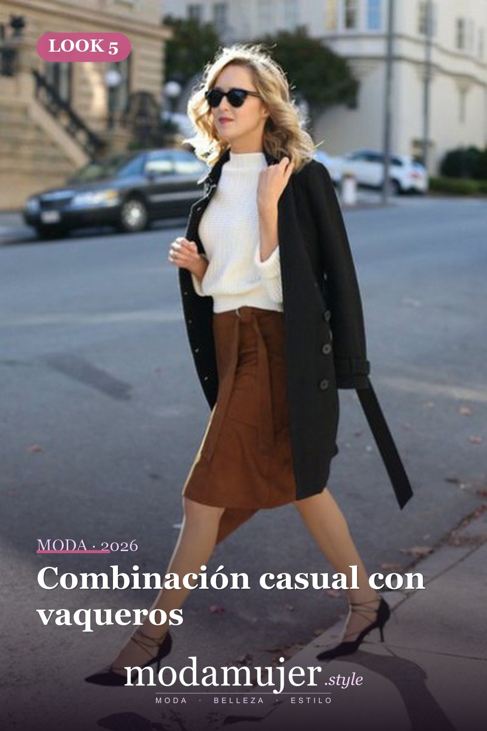 Combinación casual con vaqueros — Cómo usar zapatos de tacón de gatito: las 13 mejores ideas
