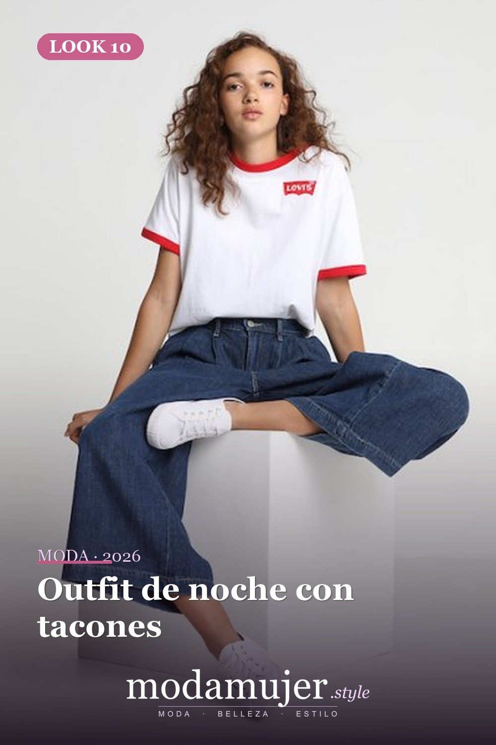 Outfit de noche con tacones — Cómo usar jeans plisados: las mejores ideas de atuendos para mujer