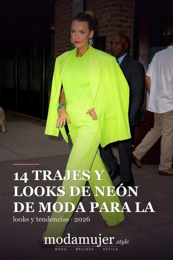 14 trajes y looks de neón de moda para la primavera de 2026