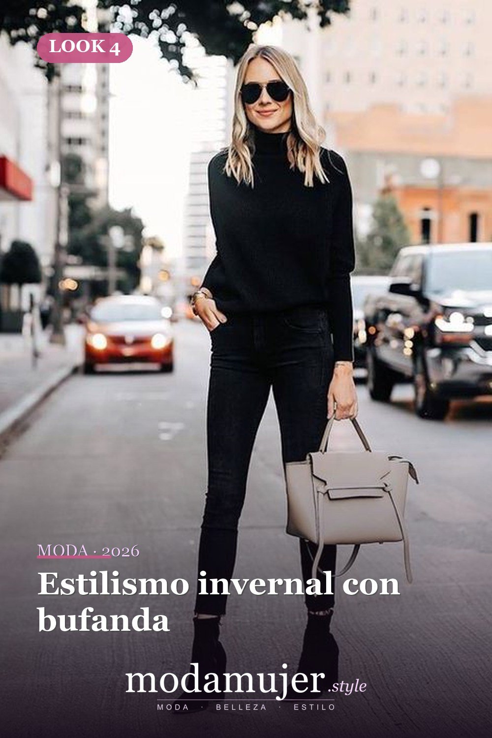 Estilismo invernal con bufanda — 15 ideas vanguardistas de jeans para llevar en 2026