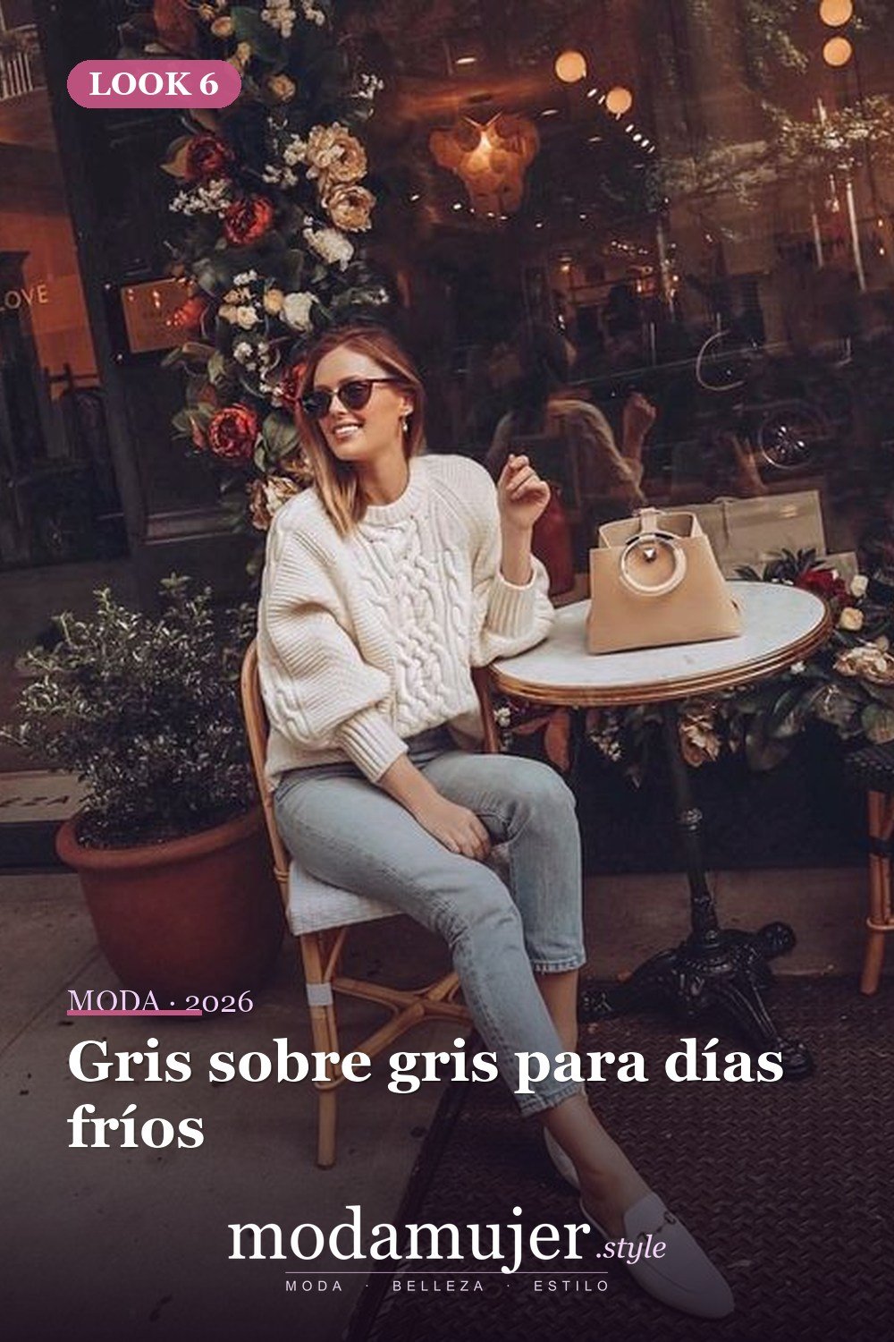 Gris sobre gris para días fríos — 15 ideas vanguardistas de jeans para llevar en 2026