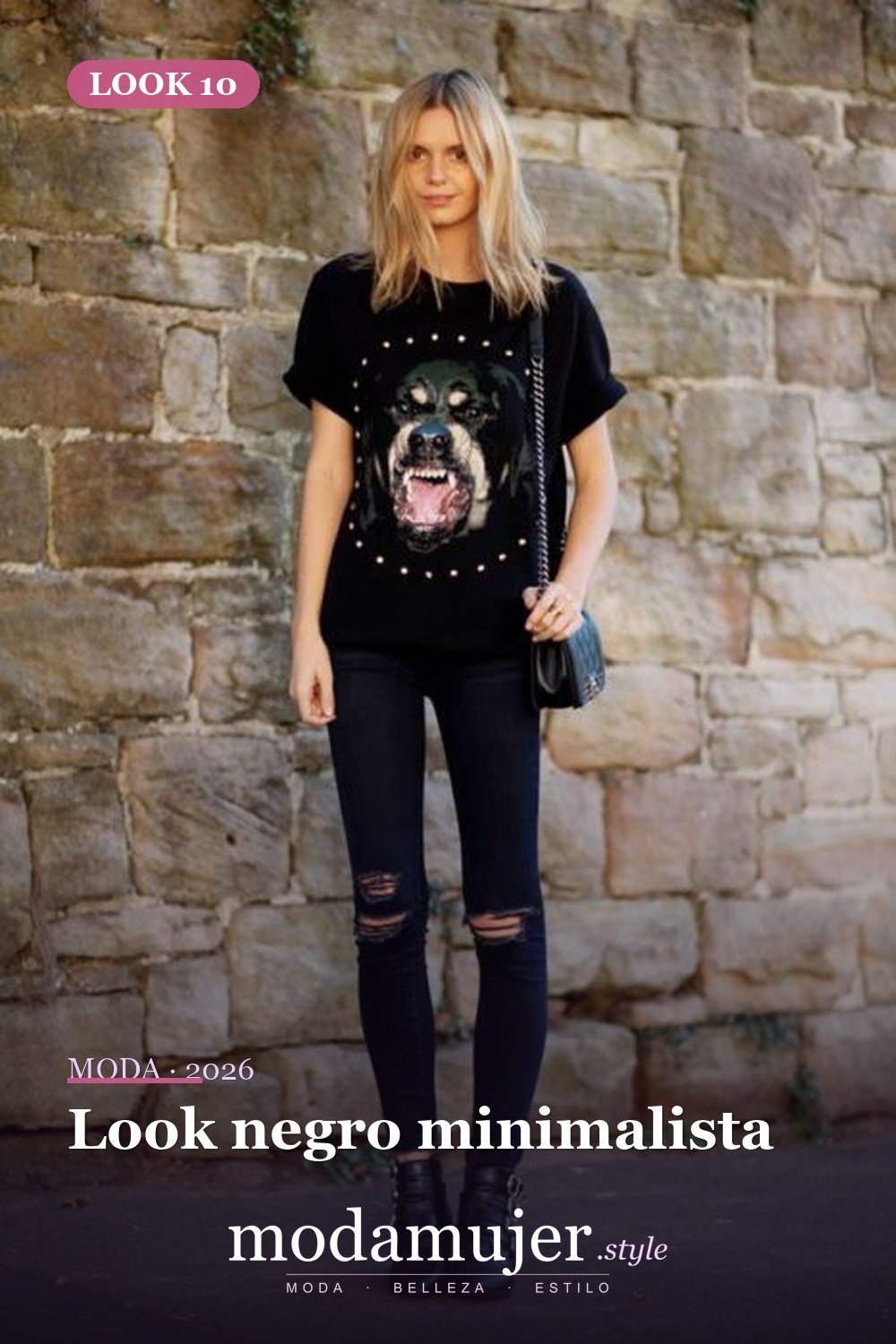 Look negro minimalista — 15 looks total black que debes usar para lucir radiante
