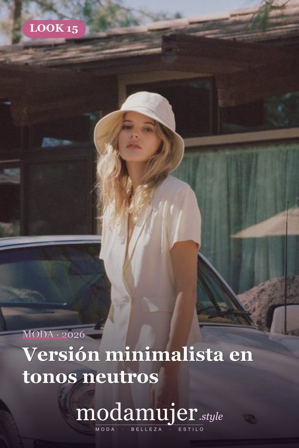 Versión minimalista en tonos neutros — 15 Maneras de llevar gorro pescador sin perder el encanto
