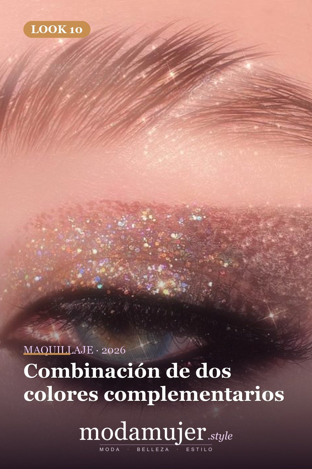 Combinación de dos colores complementarios — 15 Maquillajes de ensueño perfectos para robar miradas