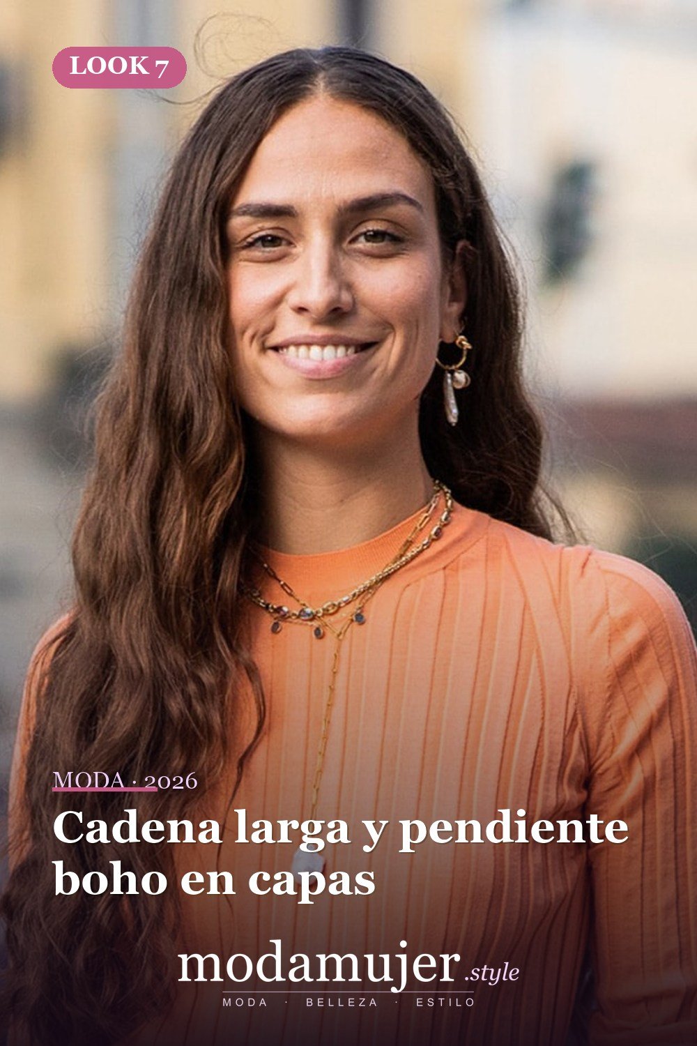 Cadena larga y pendiente boho en capas — 16 ideas de joyas de perlas barrocas vanguardistas para 2026