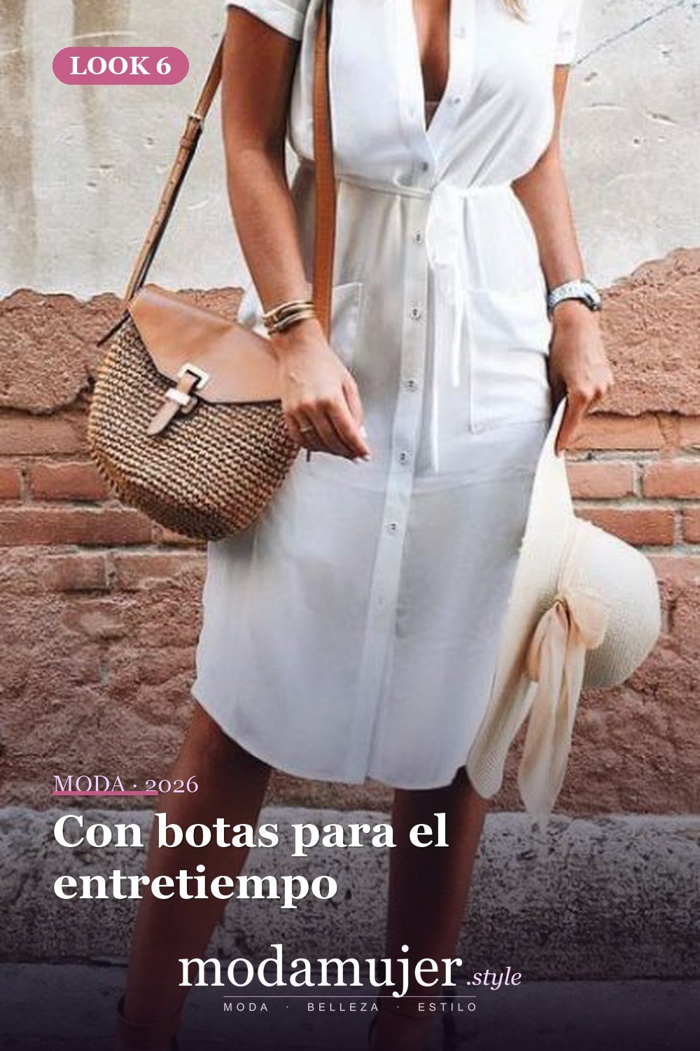 Con botas para el entretiempo — 18 formas simples de usar un vestido camisero