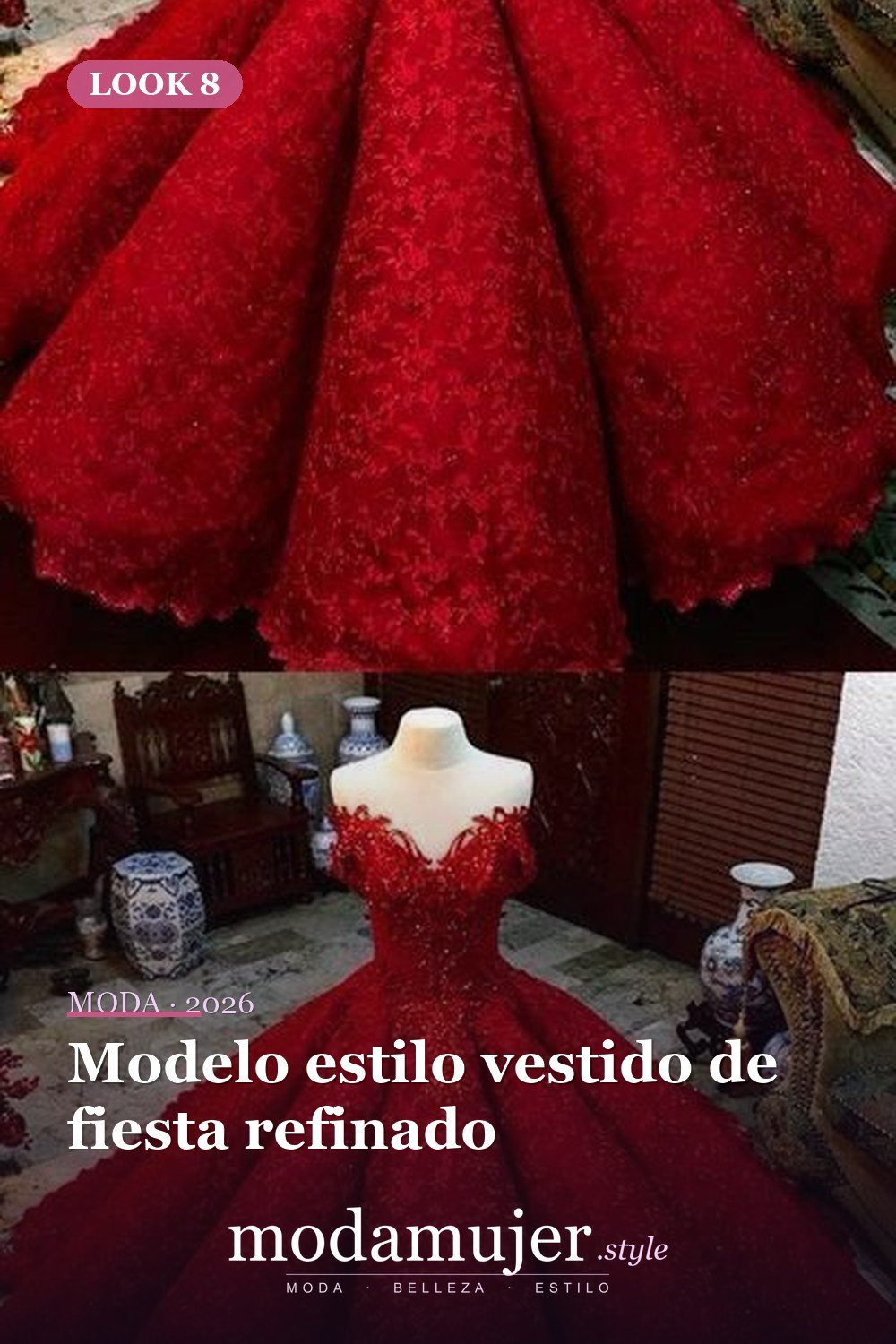 Modelo estilo vestido de fiesta refinado — 18 ideas de vestidos de quinceañera absolutamente impresionantes