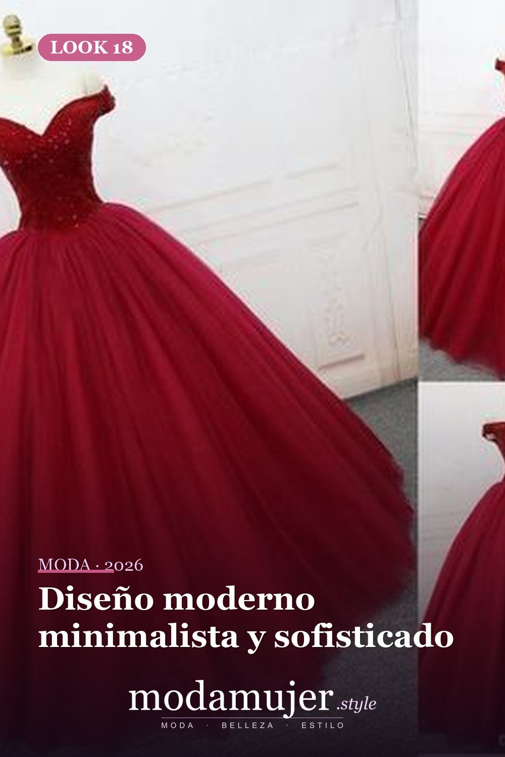 Diseño moderno minimalista y sofisticado — 18 ideas de vestidos de quinceañera absolutamente impresionantes