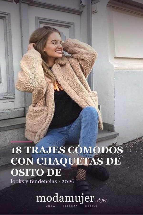 18 trajes cómodos con chaquetas de osito de peluche