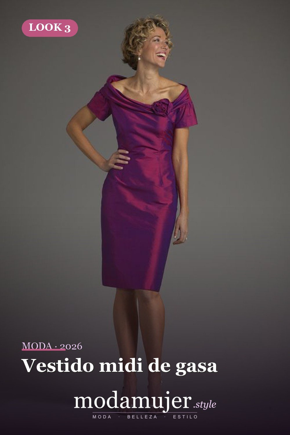 Vestido midi de gasa — 19 fabulosos looks para la madre de la novia