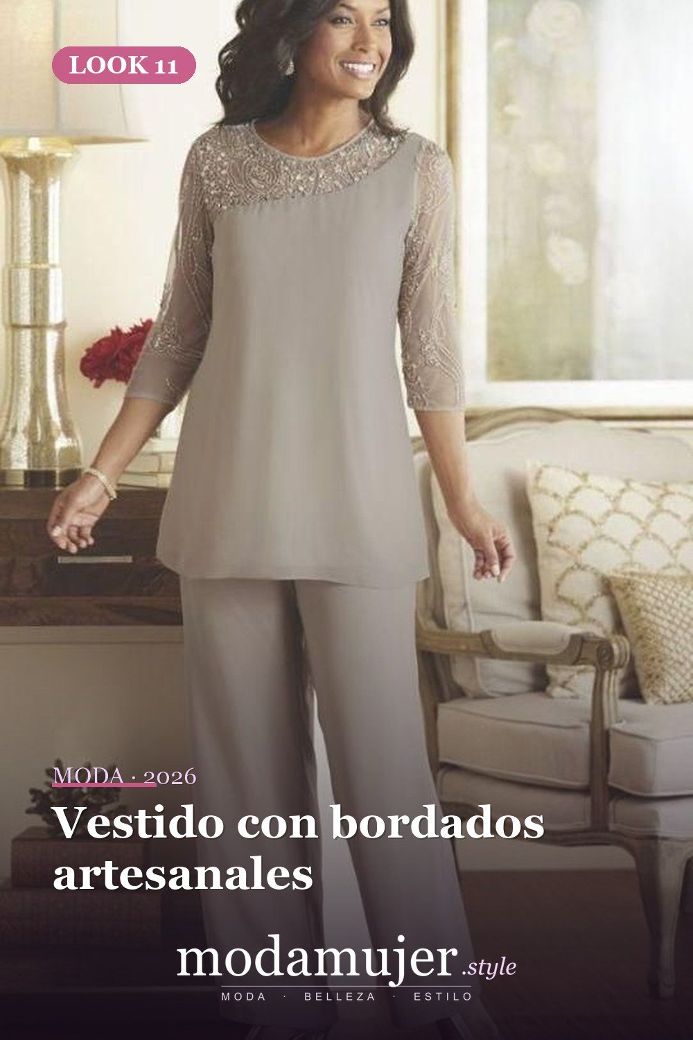 Vestido con bordados artesanales — 19 fabulosos looks para la madre de la novia