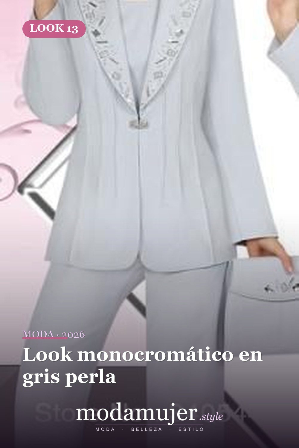 Look monocromático en gris perla — 19 fabulosos looks para la madre de la novia