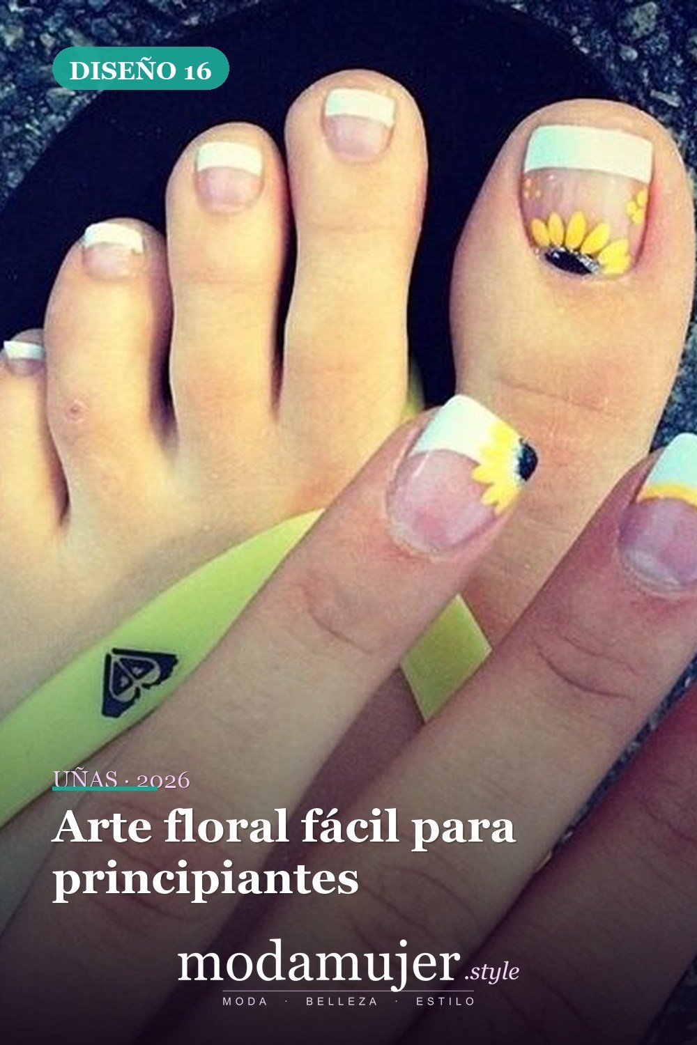 Arte floral fácil para principiantes — 20 adorables diseños de uñas para los pies fáciles 2026