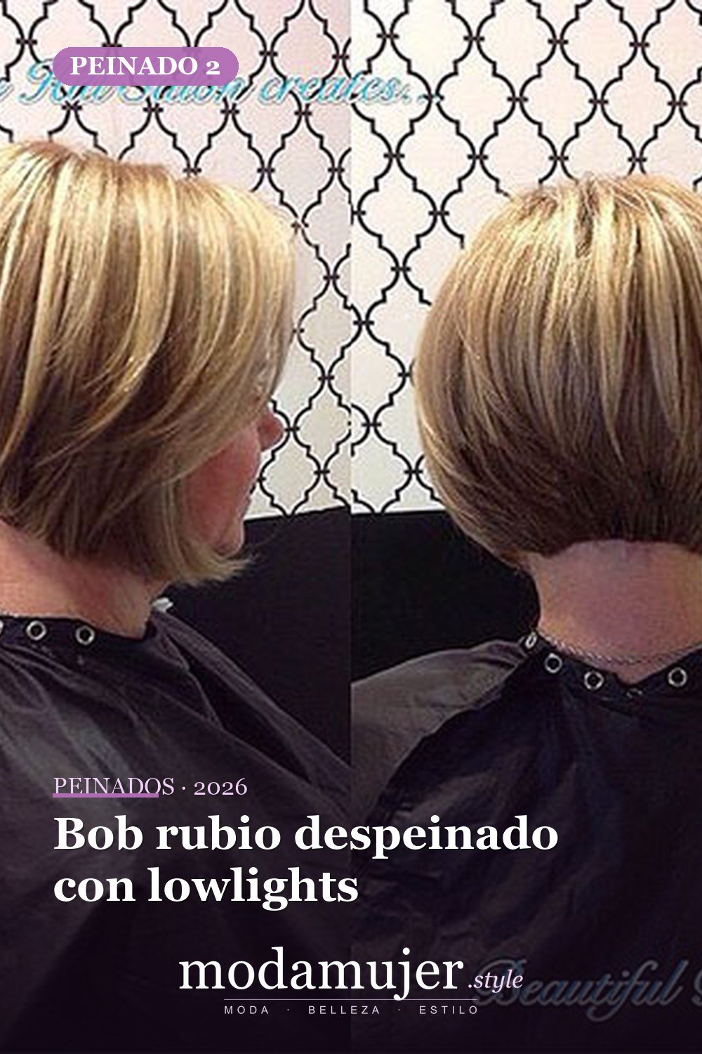 Bob rubio despeinado con lowlights — 20 cortes de pelo cortos Bob para mujeres