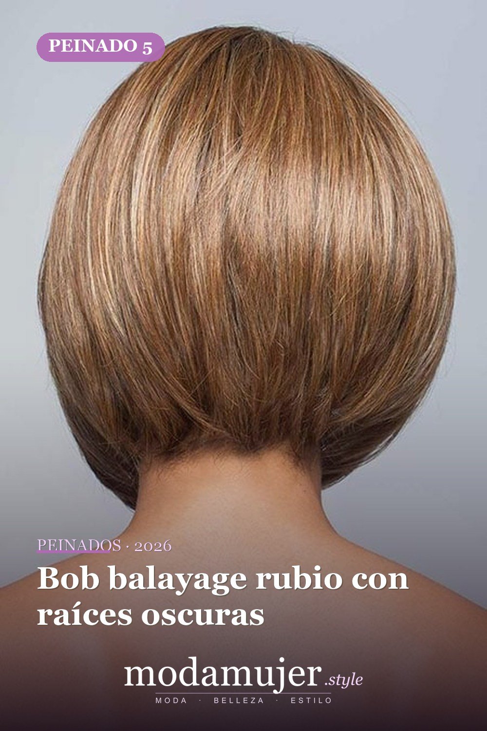 Bob balayage rubio con raíces oscuras — 20 cortes de pelo cortos Bob para mujeres