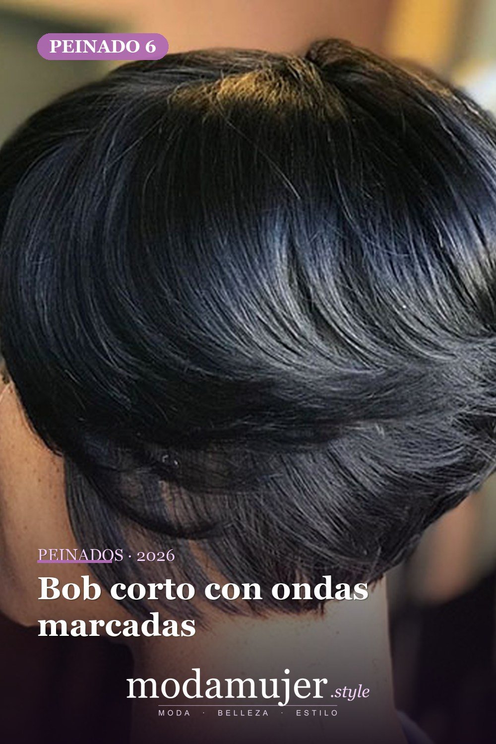 Bob corto con ondas marcadas — 20 cortes de pelo cortos Bob para mujeres