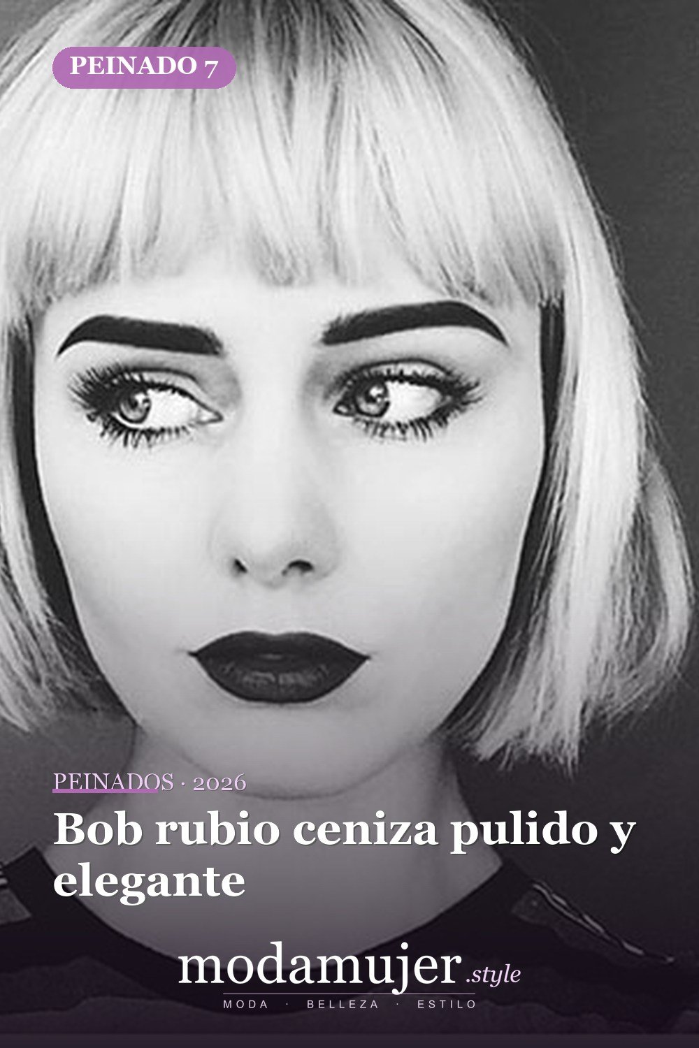 Bob rubio ceniza pulido y elegante — 20 cortes de pelo cortos Bob para mujeres