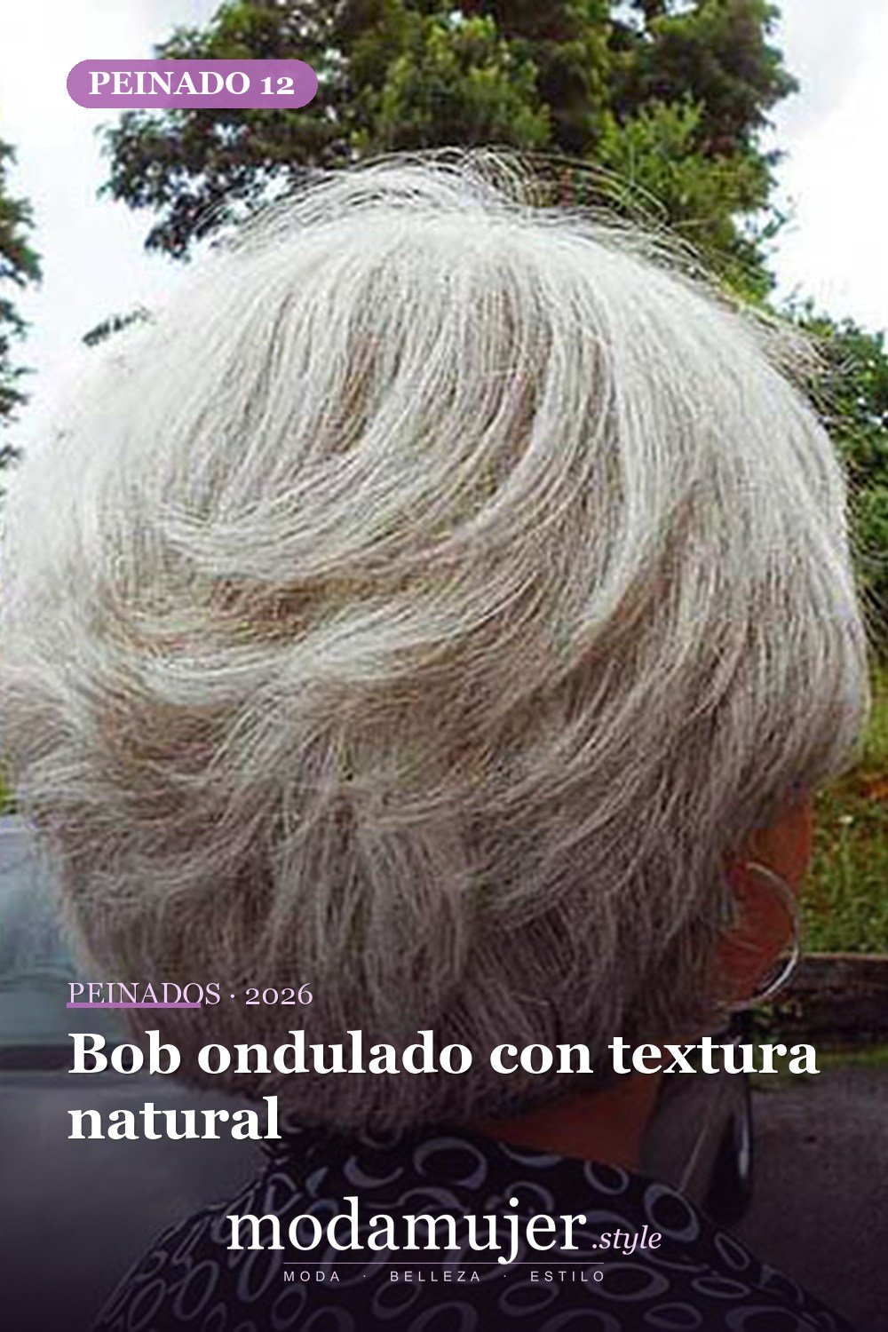 Bob ondulado con textura natural — 20 cortes de pelo cortos Bob para mujeres