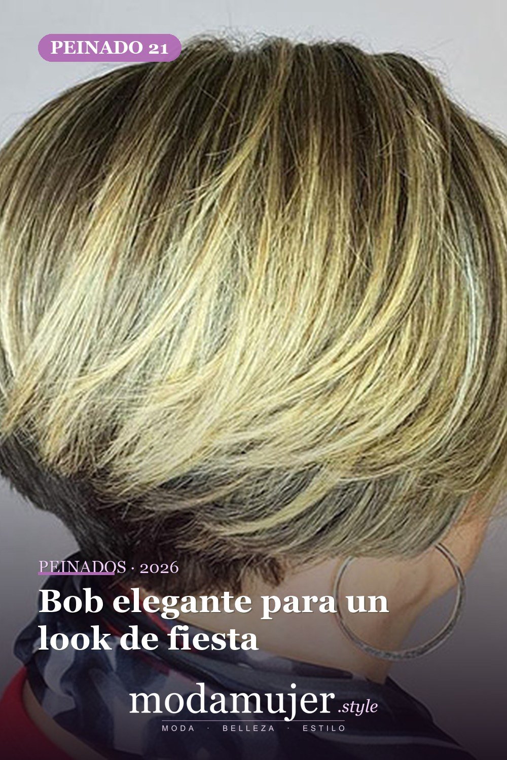 Bob elegante para un look de fiesta — 20 cortes de pelo cortos Bob para mujeres