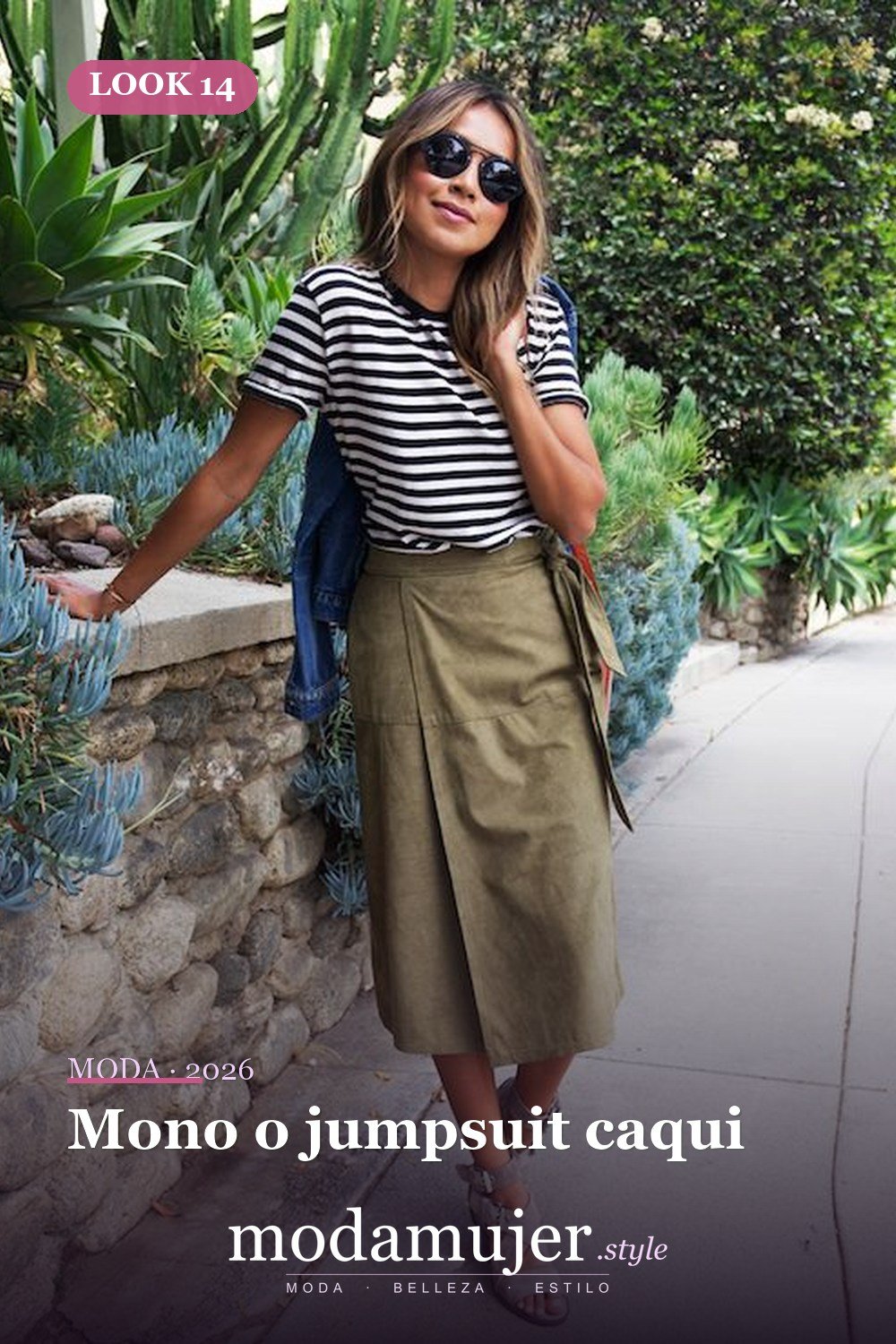 Mono o jumpsuit caqui — 20 maneras bonitas de usar atuendo de color caqui