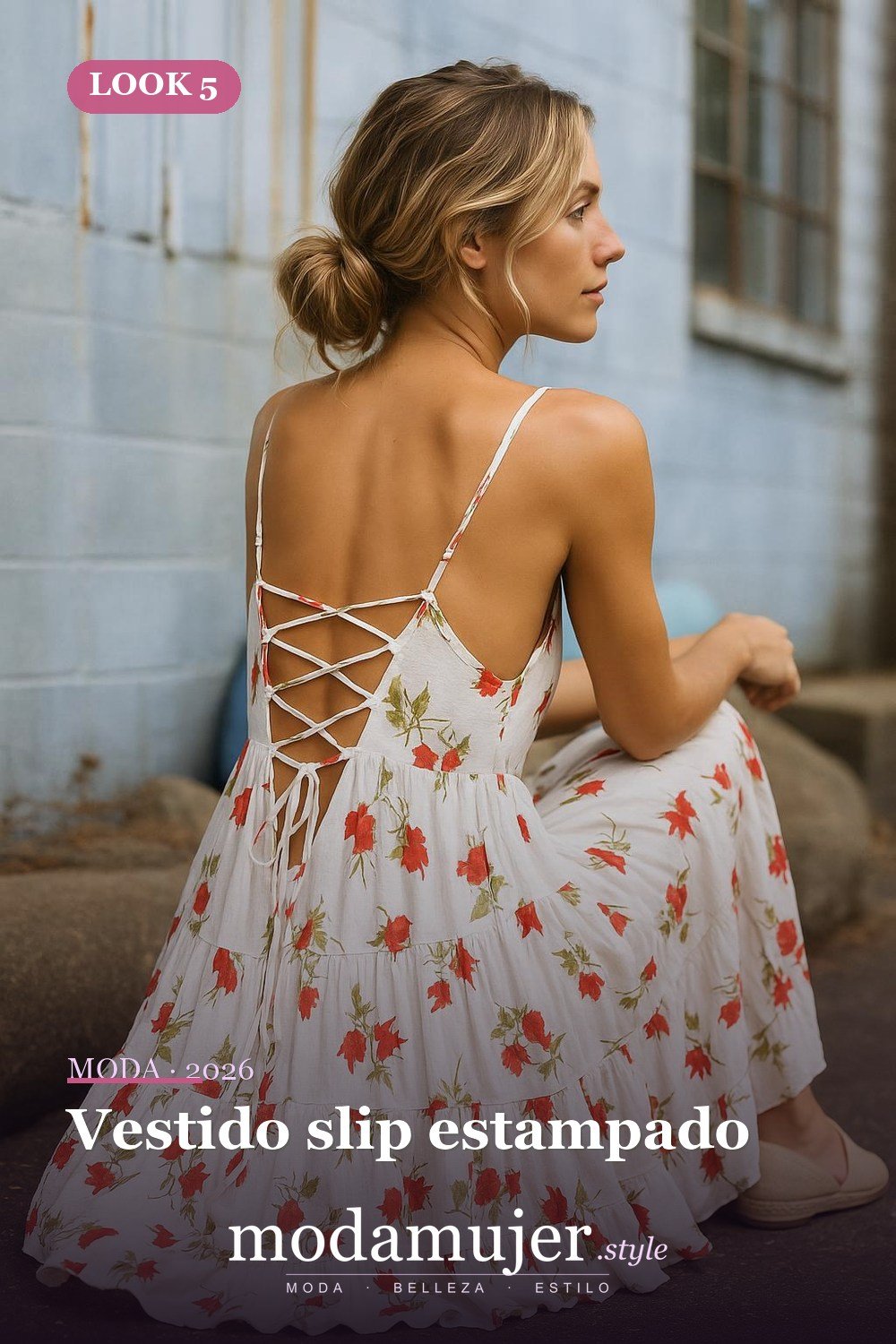 Vestido slip estampado — 20 maneras de diseñar tus vestidos slip en 2026
