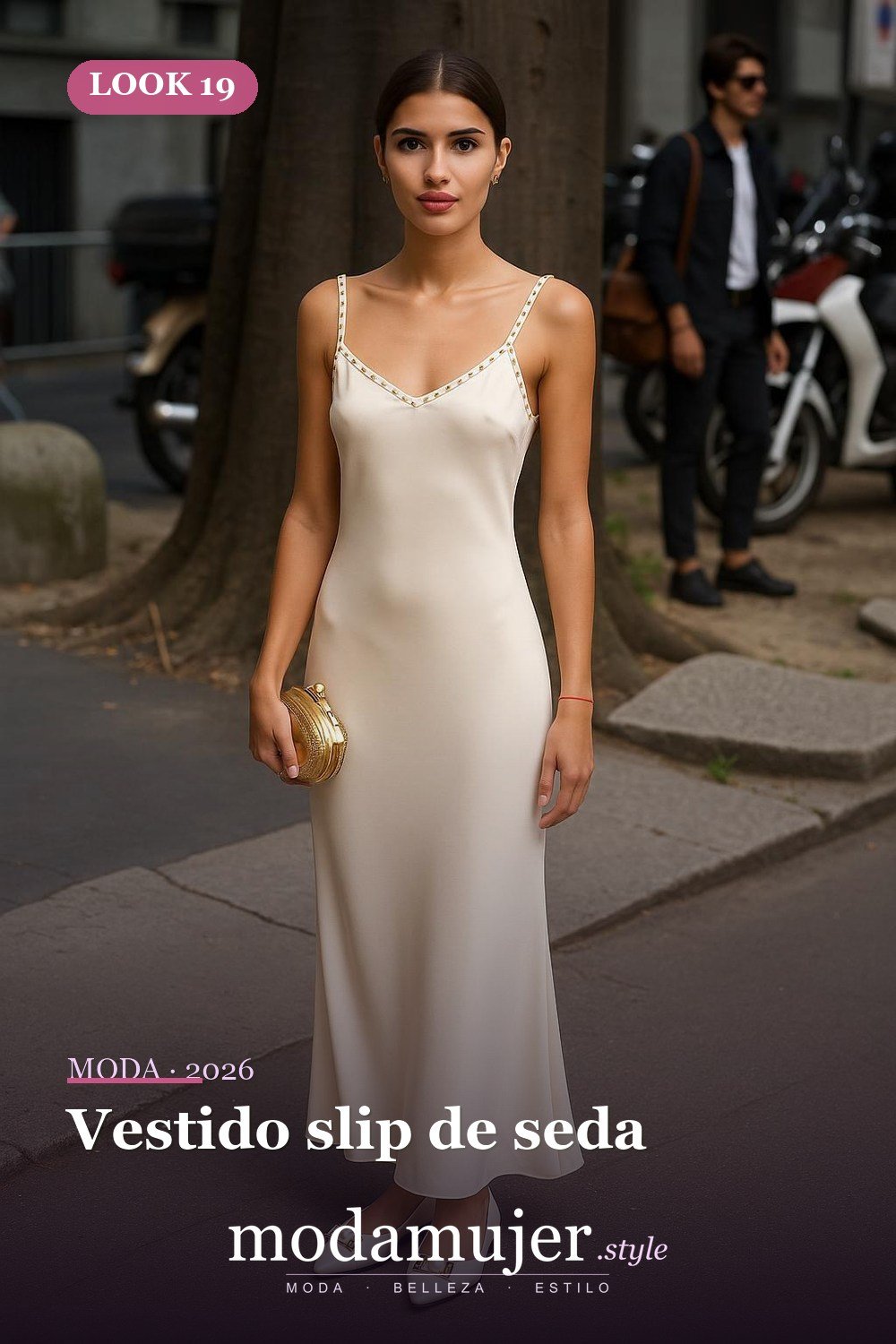 Vestido slip de seda — 20 maneras de diseñar tus vestidos slip en 2026