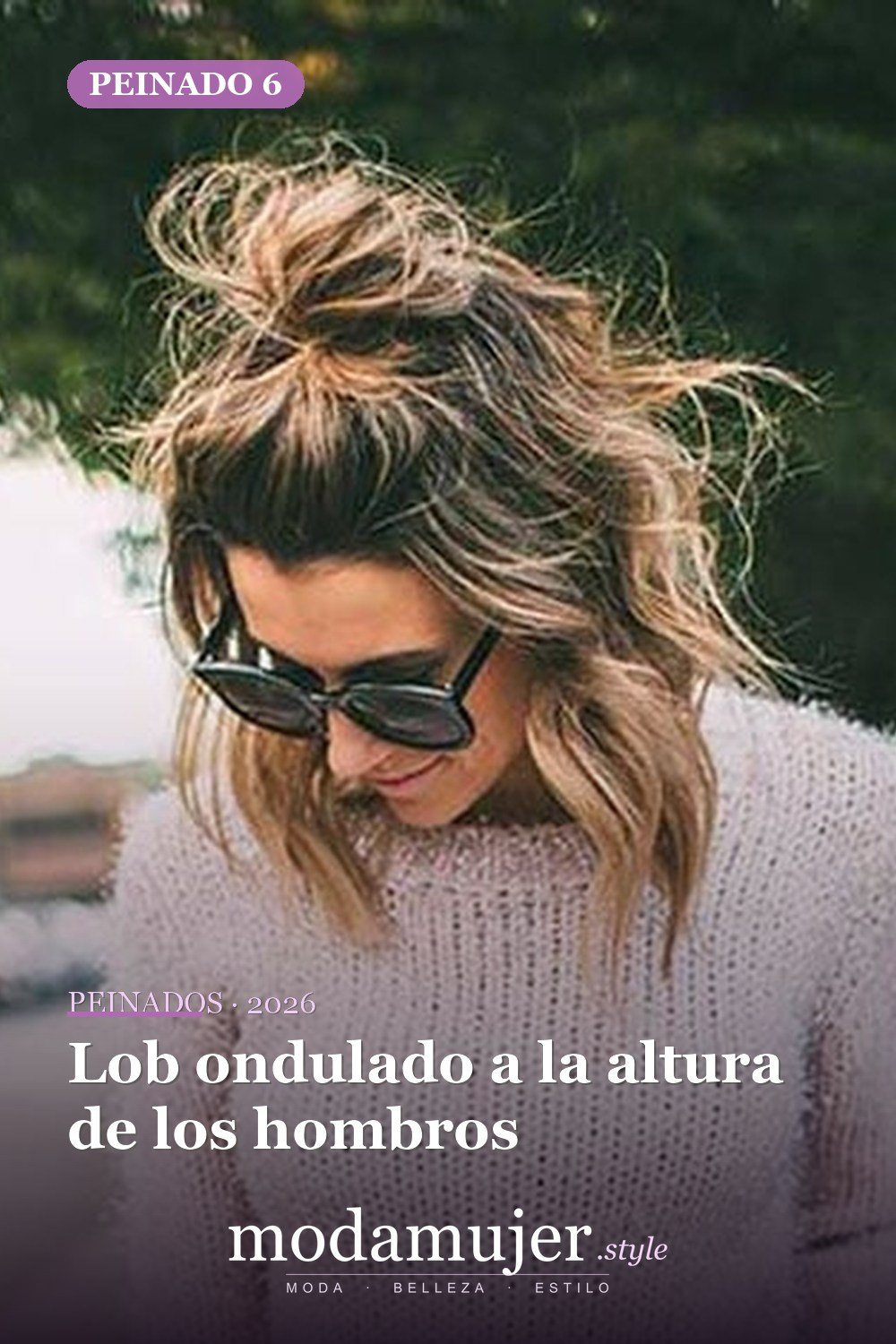 Lob ondulado a la altura de los hombros — 20 mejores cabellos cortos para cabello ondulado