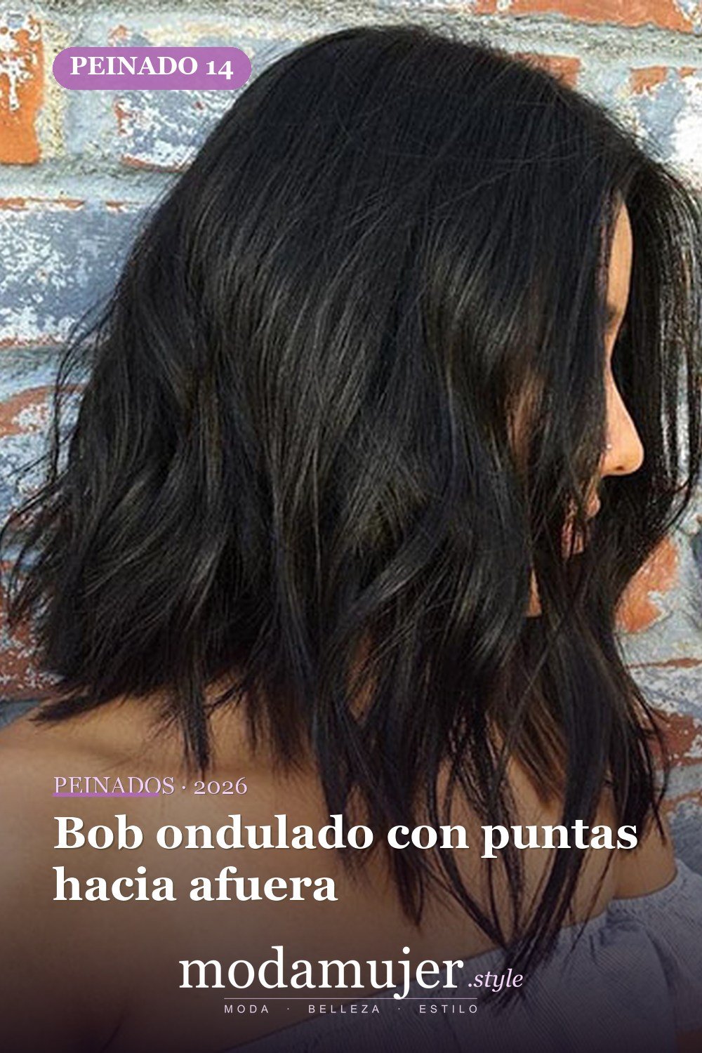Bob ondulado con puntas hacia afuera — 20 mejores cabellos cortos para cabello ondulado