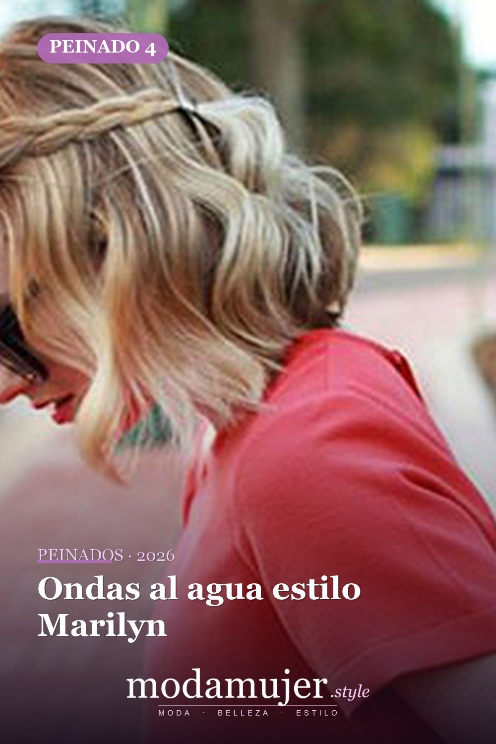 Ondas al agua estilo Marilyn — 20 peinados lindos y fáciles para cabello corto