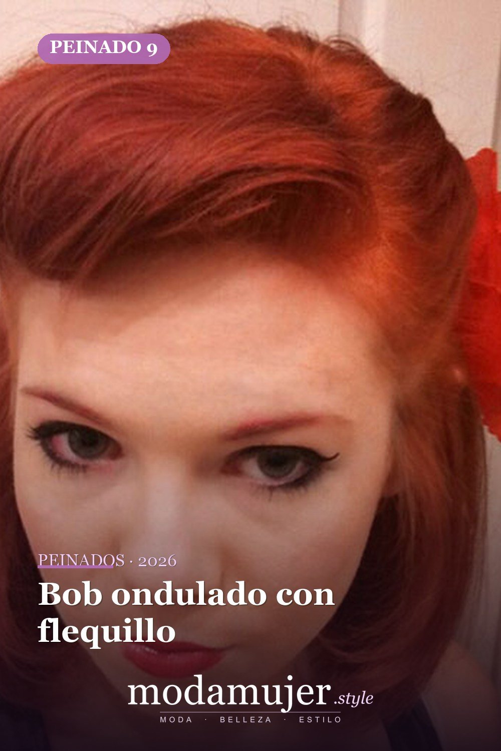 Bob ondulado con flequillo — 20 peinados lindos y fáciles para cabello corto