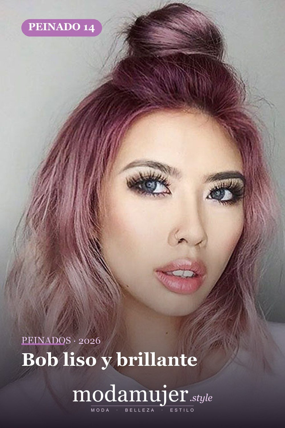 Bob liso y brillante — 20 peinados lindos y fáciles para cabello corto