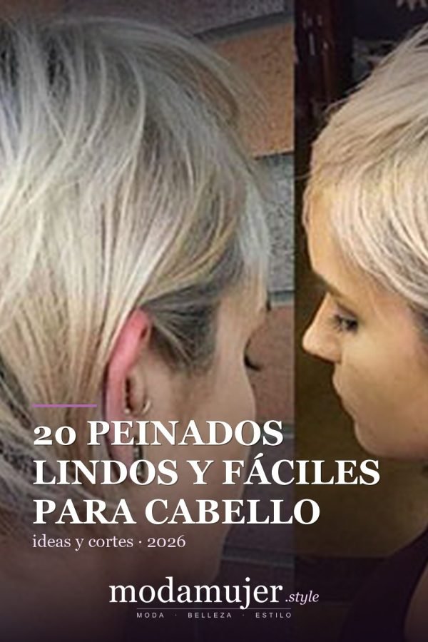 20 peinados lindos y fáciles para cabello corto