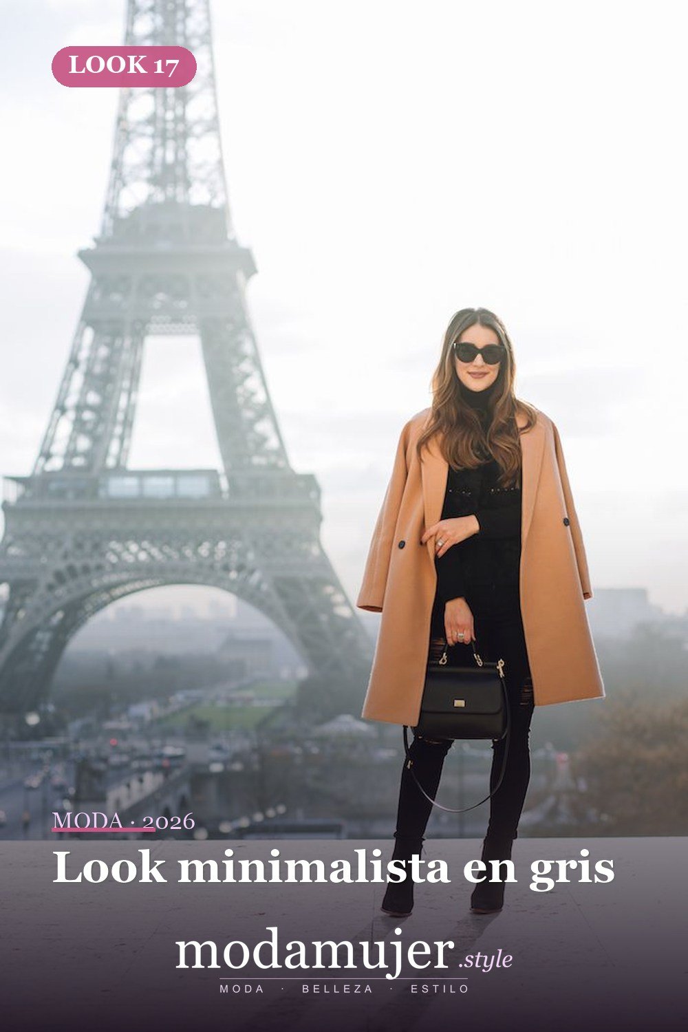 Look minimalista en gris — 21 ideas de trajes de viaje de otoño para chicas que siempre están en movimiento