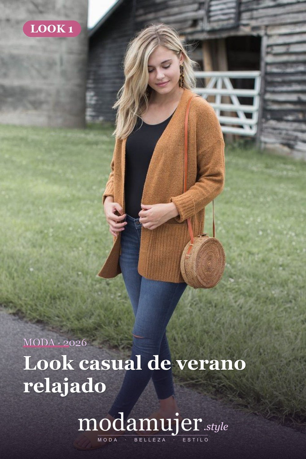 Look casual de verano relajado — 21 conjuntos de moda de verano con encanto para mujeres