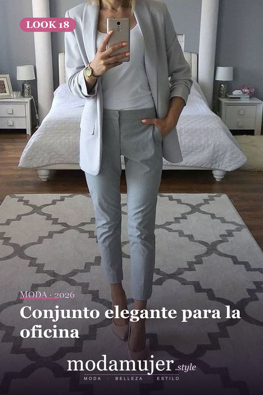 Conjunto elegante para la oficina — 21 conjuntos de moda de verano con encanto para mujeres