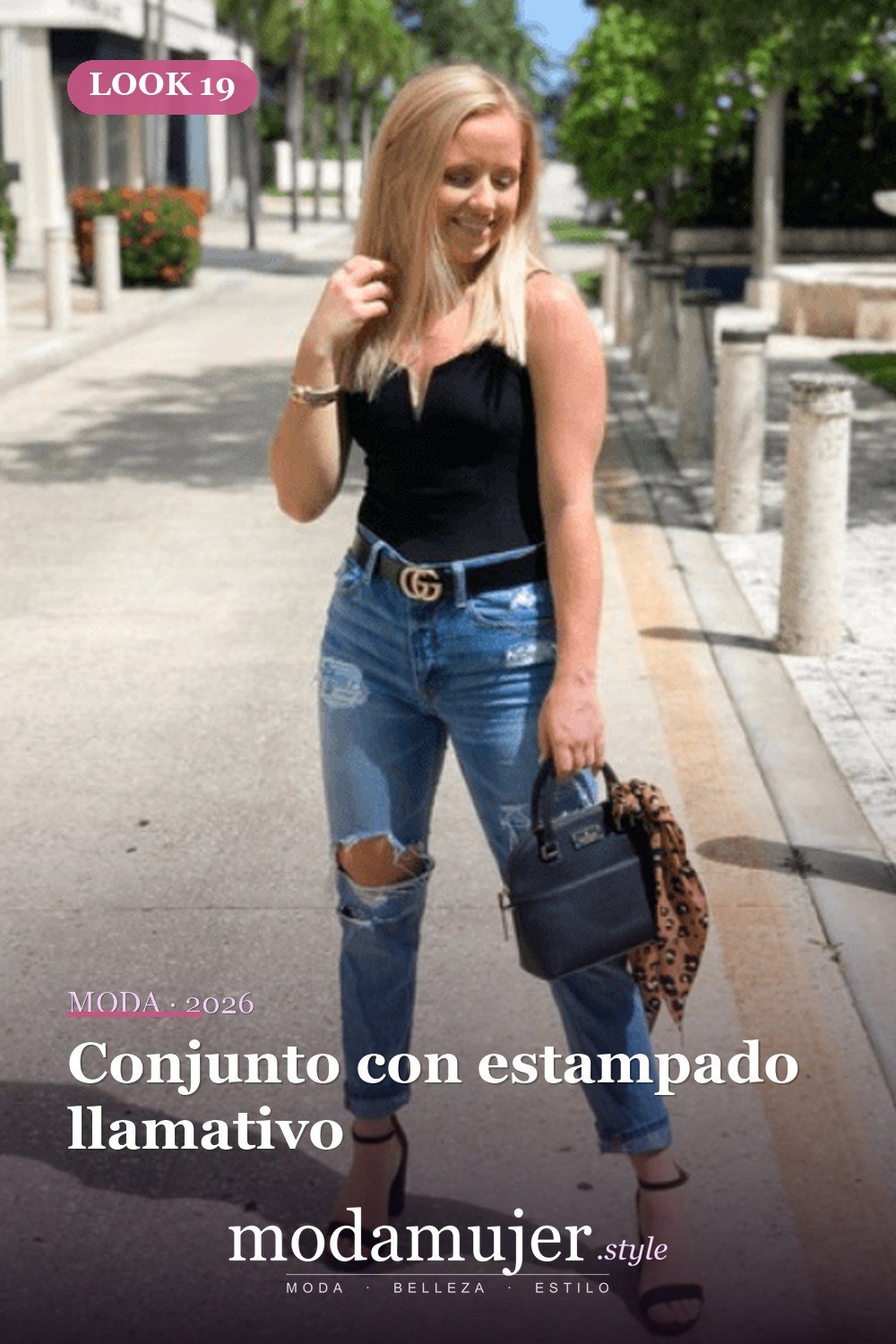 Conjunto con estampado llamativo — 21 ideas de outfits para una fiesta en casa en 2026