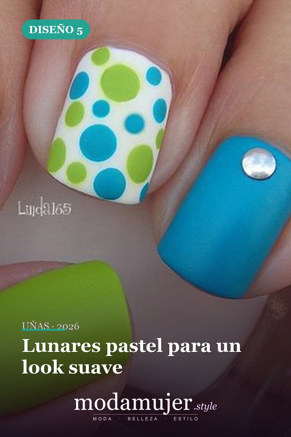 Lunares pastel para un look suave — 22 hermosos diseños de uñas de lunares