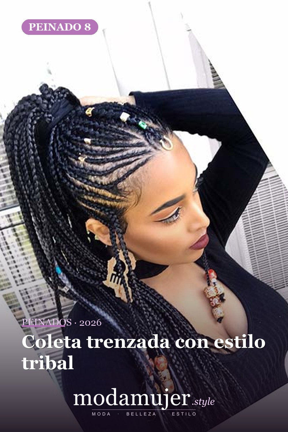 Coleta trenzada con estilo tribal — 23 Badass Tribal Trenzas Peinados para probar