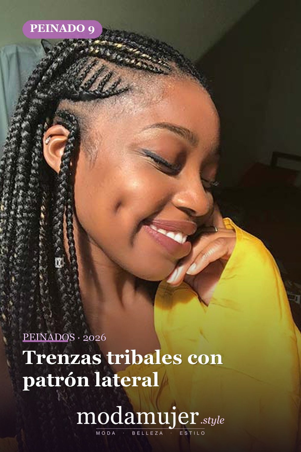 Trenzas tribales con patrón lateral — 23 Badass Tribal Trenzas Peinados para probar