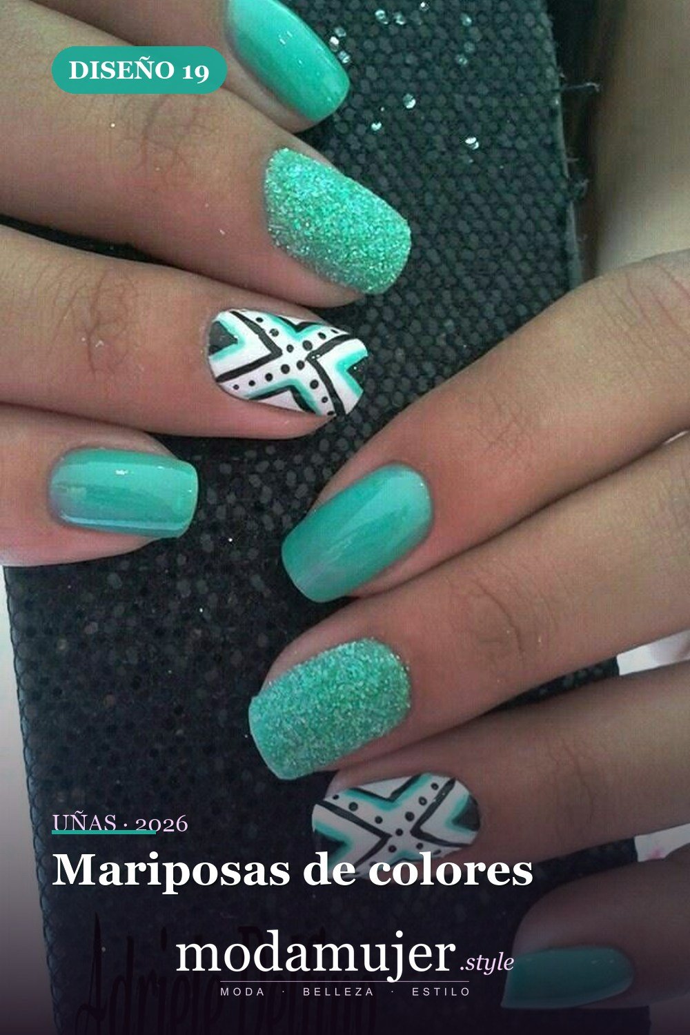 Mariposas de colores — 23 tips y diseños de uñas primaverales para niñas