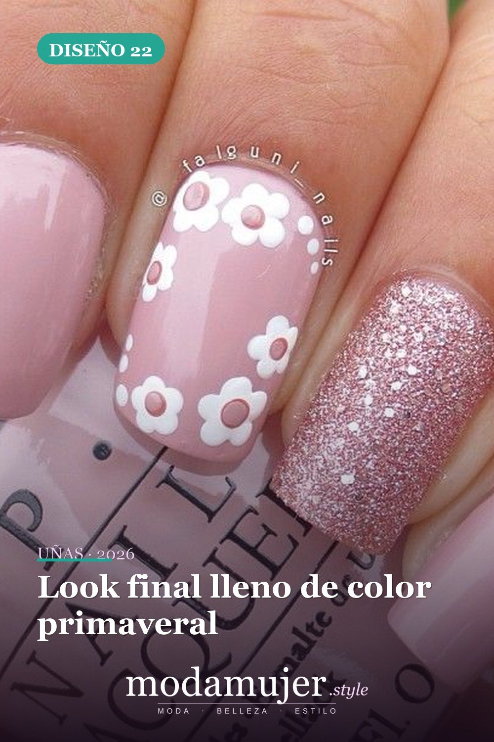 Look final lleno de color primaveral — 23 tips y diseños de uñas primaverales para niñas