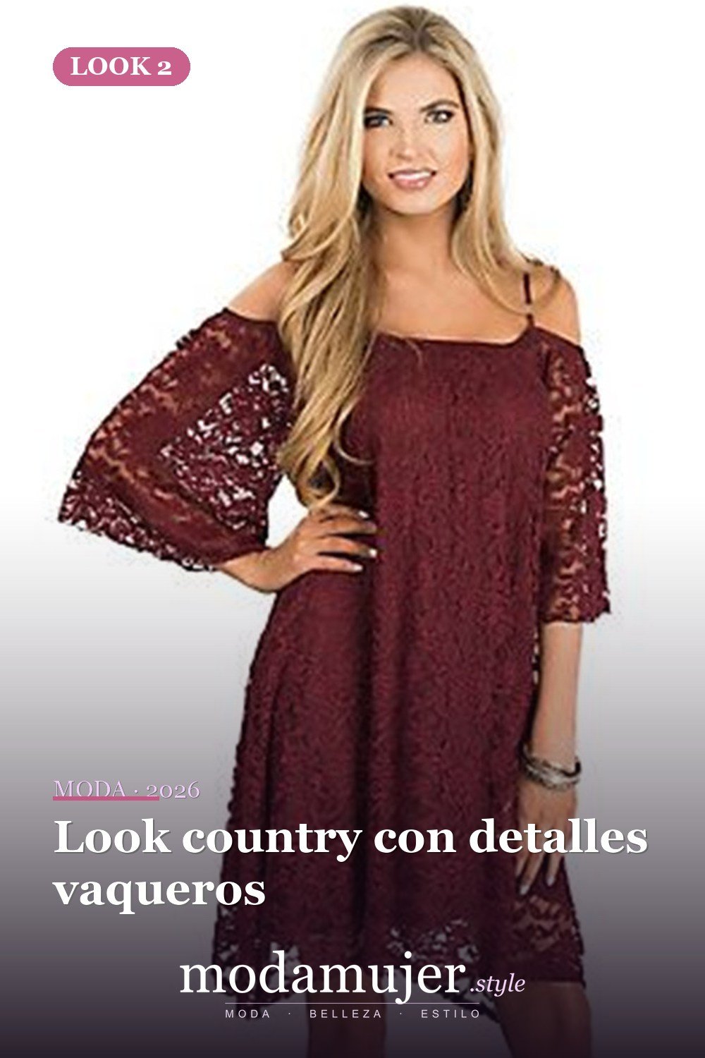 Look country con detalles vaqueros — 23 vestidos campestres para destacar