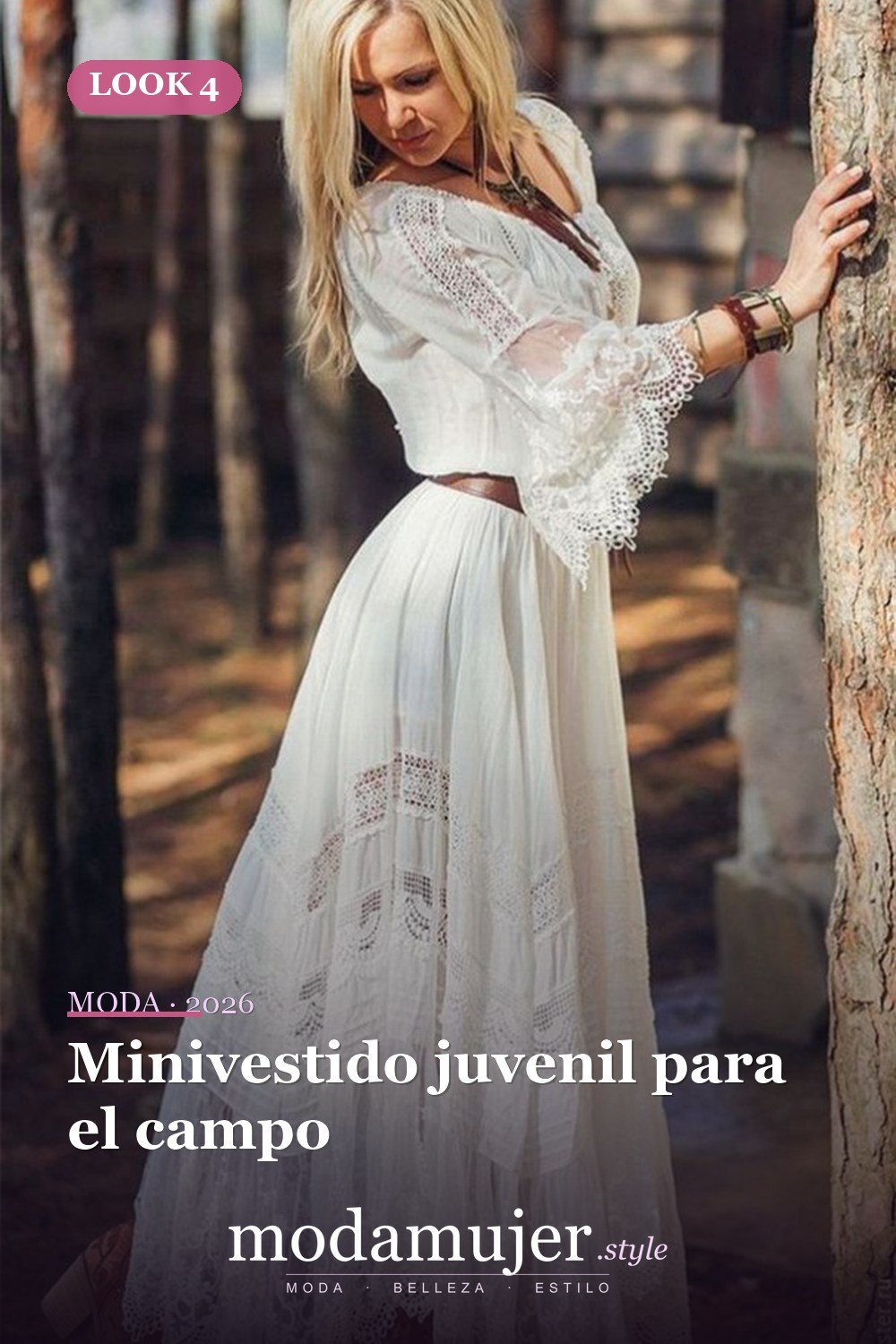 Minivestido juvenil para el campo — 23 vestidos campestres para destacar
