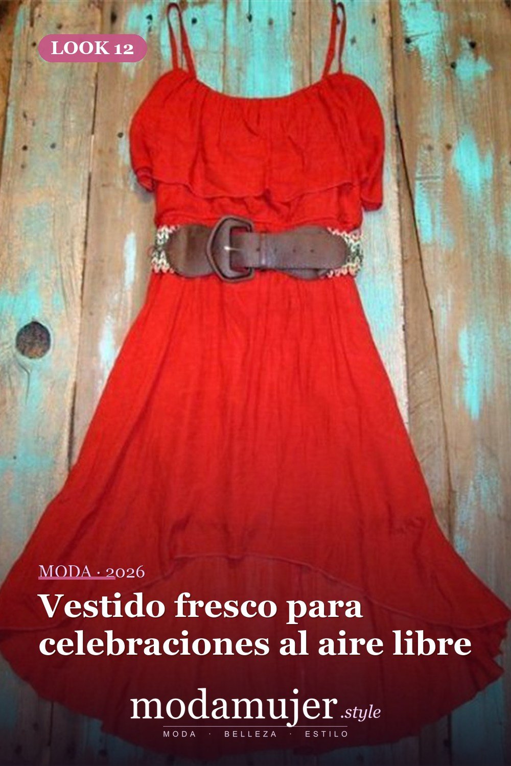 Vestido fresco para celebraciones al aire libre — 23 vestidos campestres para destacar