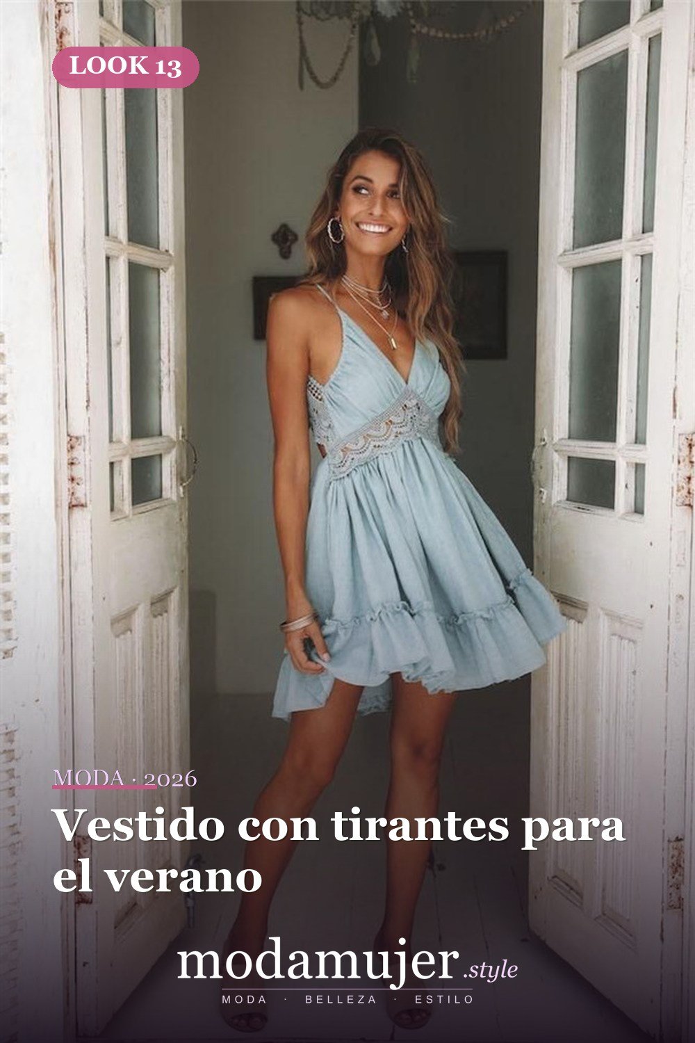 Vestido con tirantes para el verano — 23 vestidos campestres para destacar