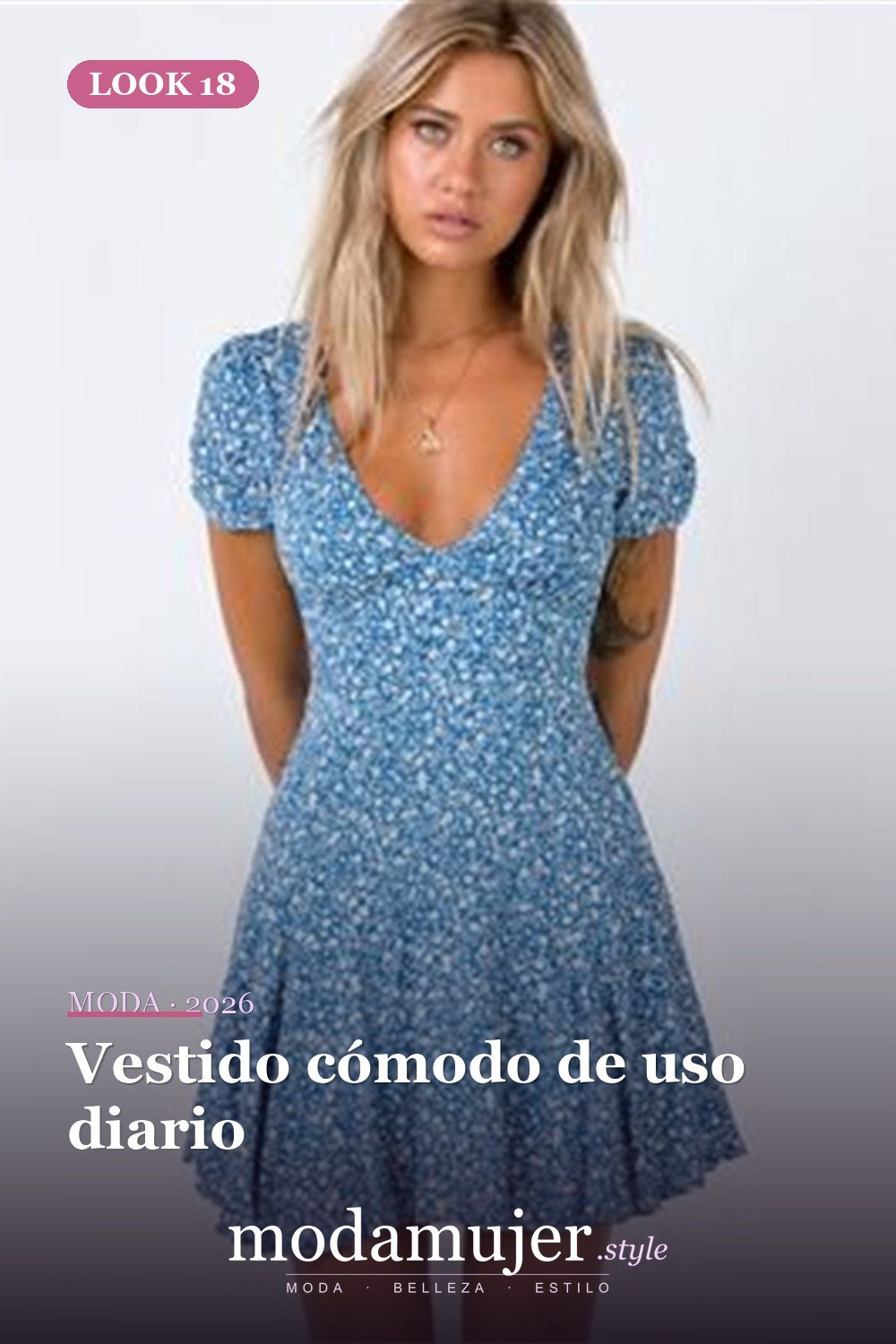 Vestido cómodo de uso diario — 23 vestidos campestres para destacar