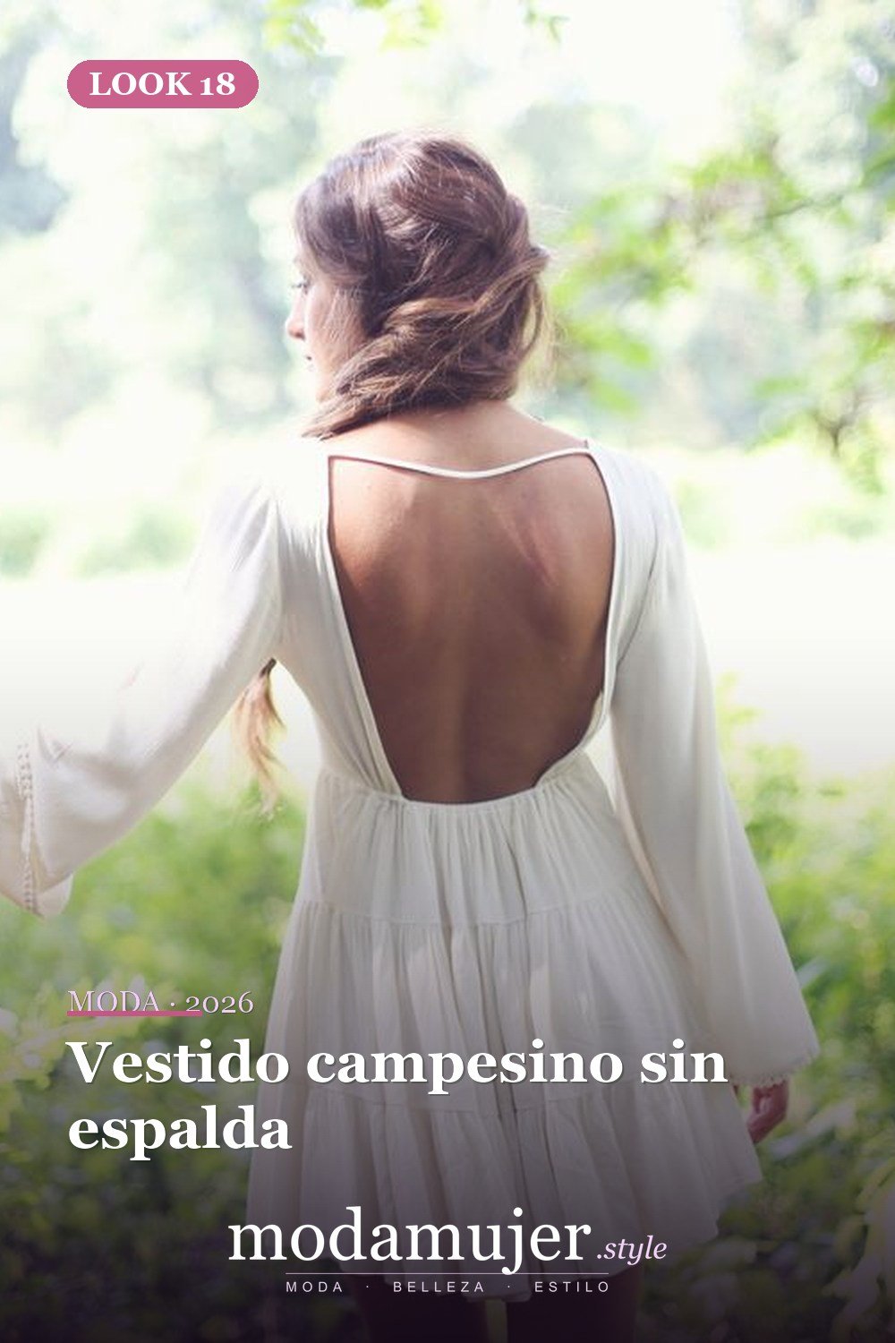 Vestido campesino sin espalda — 23 vestidos sin espalda para un look bonito